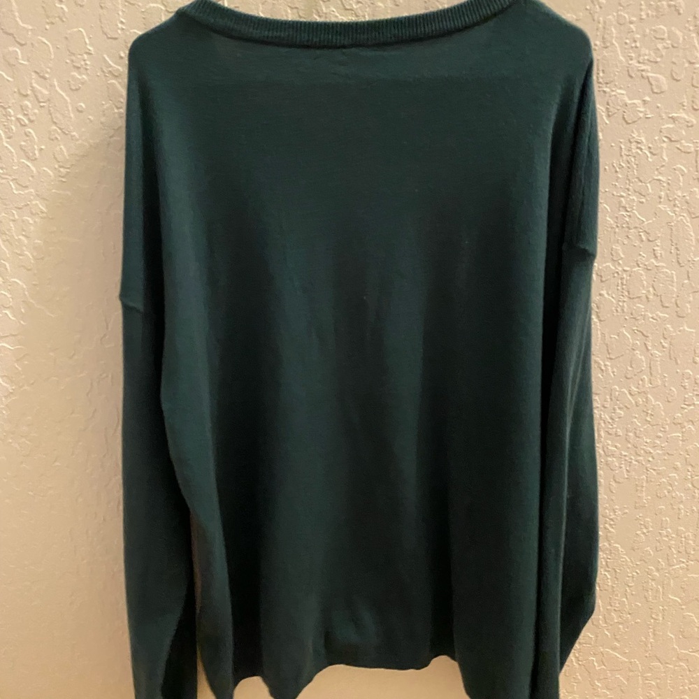 Teal Crew Neck Sweater - Picture 4 of 5